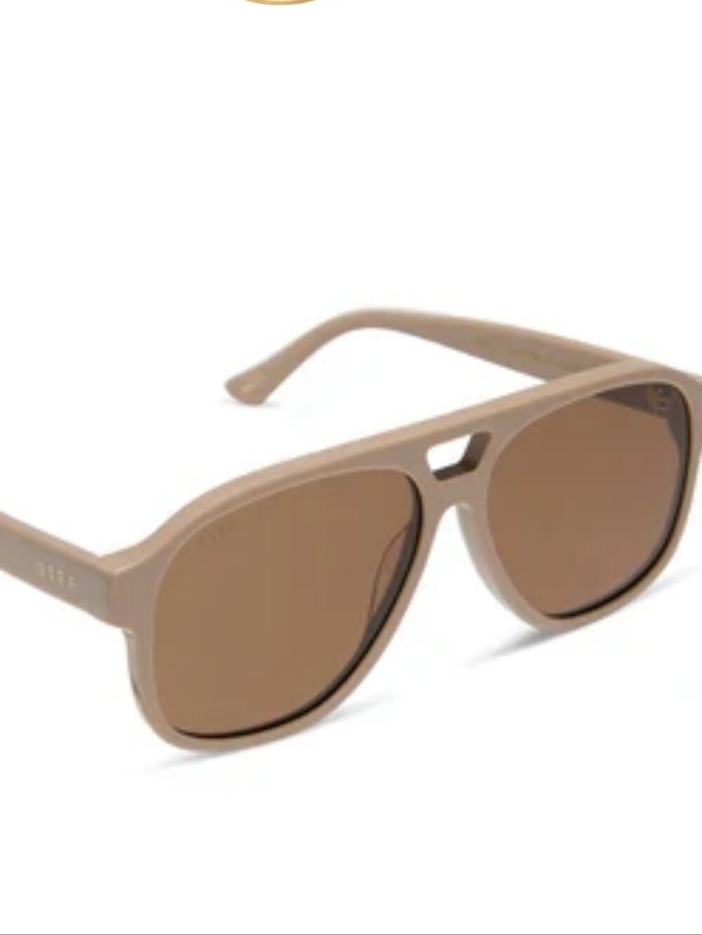 Diff Eyewear X Jessie James Nash Sunglasses- Almond/Brown